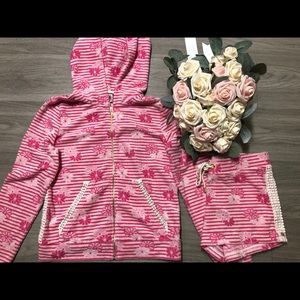 Rare Juicy Couture Tracksuit Shorts Set